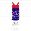 imageSimple Modern Blippi Kids Water Bottle Plastic BPAFree Tritan Cup with Leak Proof Straw Lid  Reusable and Durable for Toddlers Boys  Summit Collection  12oz Blippi Space Dinosaur Roar