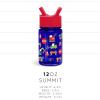 imageSimple Modern Blippi Kids Water Bottle Plastic BPAFree Tritan Cup with Leak Proof Straw Lid  Reusable and Durable for Toddlers Boys  Summit Collection  12oz Blippi Space Under Construction