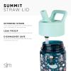 imageSimple Modern Blippi Kids Water Bottle Plastic BPAFree Tritan Cup with Leak Proof Straw Lid  Reusable and Durable for Toddlers Boys  Summit Collection  12oz Blippi Space Dinosaur Roar