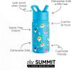 imageSimple Modern Kids Summit Water Bottle with Straw Lid  Blippi 14oz Stainless Steel Cup Insulated Tumbler for Toddlers School  Blippi SpaceBaby Shark Friends