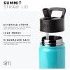 imageSimple Modern Kids Summit Water Bottle with Straw Lid  Blippi 14oz Stainless Steel Cup Insulated Tumbler for Toddlers School  Blippi SpaceCoComelon Pink Melon