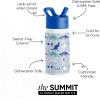 imageSimple Modern Kids Summit Water Bottle with Straw Lid  Blippi 14oz Stainless Steel Cup Insulated Tumbler for Toddlers School  Blippi SpaceDinosaur Roar