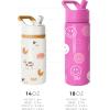 imageSimple Modern Kids Summit Water Bottle with Straw Lid  Blippi 14oz Stainless Steel Cup Insulated Tumbler for Toddlers School  Blippi SpaceDinosaur Roar