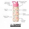 imageSimple Modern Kids Summit Water Bottle with Straw Lid  Blippi 14oz Stainless Steel Cup Insulated Tumbler for Toddlers School  Blippi SpaceDinosaura