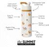 imageSimple Modern Kids Summit Water Bottle with Straw Lid  Blippi 14oz Stainless Steel Cup Insulated Tumbler for Toddlers School  Blippi SpaceFarm Animals