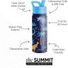 imageSimple Modern Kids Summit Water Bottle with Straw Lid  Blippi 14oz Stainless Steel Cup Insulated Tumbler for Toddlers School  Blippi SpaceJurassic Jungle