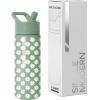 imageSimple Modern Kids Summit Water Bottle with Straw Lid  Blippi 14oz Stainless Steel Cup Insulated Tumbler for Toddlers School  Blippi SpacePattern Sage Florals