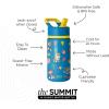 imageSimple Modern Kids Summit Water Bottle with Straw Lid  Blippi 14oz Stainless Steel Cup Insulated Tumbler for Toddlers School  Blippi SpacePaw Patrol Outdoor Adventures