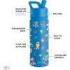 imageSimple Modern Kids Summit Water Bottle with Straw Lid  Blippi 14oz Stainless Steel Cup Insulated Tumbler for Toddlers School  Blippi SpacePaw Patrol Outdoor Adventures