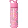 imageSimple Modern Kids Summit Water Bottle with Straw Lid  Blippi 14oz Stainless Steel Cup Insulated Tumbler for Toddlers School  Blippi SpacePaw Patrol Sunny Florals