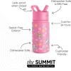 imageSimple Modern Kids Summit Water Bottle with Straw Lid  Blippi 14oz Stainless Steel Cup Insulated Tumbler for Toddlers School  Blippi SpacePaw Patrol Sunny Florals