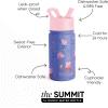 imageSimple Modern Kids Summit Water Bottle with Straw Lid  Blippi 14oz Stainless Steel Cup Insulated Tumbler for Toddlers School  Blippi SpacePeppa Pig Bubbles