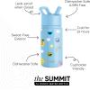 imageSimple Modern Kids Summit Water Bottle with Straw Lid  Blippi 14oz Stainless Steel Cup Insulated Tumbler for Toddlers School  Blippi SpaceSesame Street Pals