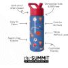 imageSimple Modern Kids Summit Water Bottle with Straw Lid  Blippi 14oz Stainless Steel Cup Insulated Tumbler for Toddlers School  Blippi SpaceSports Balls