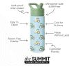 imageSimple Modern Kids Summit Water Bottle with Straw Lid  Blippi 14oz Stainless Steel Cup Insulated Tumbler for Toddlers School  Blippi SpaceTractor Fun
