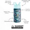 imageSimple Modern Kids Summit Water Bottle with Straw Lid  Blippi 14oz Stainless Steel Cup Insulated Tumbler for Toddlers School  Blippi SpaceUnder the Sea