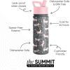 imageSimple Modern Kids Summit Water Bottle with Straw Lid  Blippi 14oz Stainless Steel Cup Insulated Tumbler for Toddlers School  Blippi SpaceUnicorn Fields
