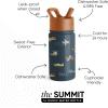 imageSimple Modern Kids Summit Water Bottle with Straw Lid  Blippi 14oz Stainless Steel Cup Insulated Tumbler for Toddlers School  Blippi SpaceWheels Up