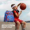 imageSimple Modern Medium Blippi Toddler Backpack for School Girls and Boys  Kindergarten Elementary Kids Backpack  Fletcher Collection  Kids  15quot tall  Blippi SpaceJurassic Dinosaur Roar
