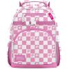 imageSimple Modern Medium Blippi Toddler Backpack for School Girls and Boys  Kindergarten Elementary Kids Backpack  Fletcher Collection  Kids  15quot tall  Blippi SpaceBarbie Checkmate