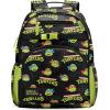 imageSimple Modern Medium Blippi Toddler Backpack for School Girls and Boys  Kindergarten Elementary Kids Backpack  Fletcher Collection  Kids  15quot tall  Blippi SpaceTmnt Turtles Unite