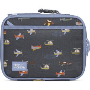 imageSimple Modern Blippi Kids Lunch Box for School  Reusable Insulated Lunch Bag for Toddler Girl and Boy  Meal Containers with Exterior ampamp Interior Pockets  Hadley Collection  Blippi SpaceWheels Up