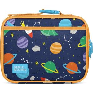 imageSimple Modern Blippi Kids Lunch Box for School  Reusable Insulated Lunch Bag for Toddler Girl and Boy  Meal Containers with Exterior ampamp Interior Pockets  Hadley Collection  Blippi SpaceOuter Space