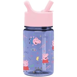 imageSimple Modern Blippi Kids Water Bottle Plastic BPAFree Tritan Cup with Leak Proof Straw Lid  Reusable and Durable for Toddlers Boys  Summit Collection  12oz Blippi SpacePeppa Pig Bubbles