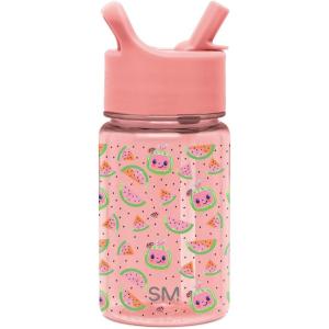 imageSimple Modern Blippi Kids Water Bottle Plastic BPAFree Tritan Cup with Leak Proof Straw Lid  Reusable and Durable for Toddlers Boys  Summit Collection  12oz Blippi SpaceCoComelon Pink Melon