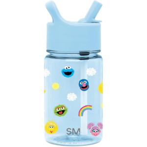 imageSimple Modern Blippi Kids Water Bottle Plastic BPAFree Tritan Cup with Leak Proof Straw Lid  Reusable and Durable for Toddlers Boys  Summit Collection  12oz Blippi SpaceSesame Street Pals