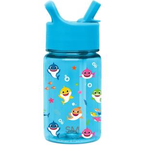 imageSimple Modern Blippi Kids Water Bottle Plastic BPAFree Tritan Cup with Leak Proof Straw Lid  Reusable and Durable for Toddlers Boys  Summit Collection  12oz Blippi SpaceBaby Shark Friends
