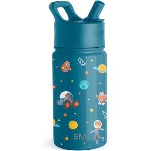 imageSimple Modern Kids Summit Water Bottle with Straw Lid  Blippi 14oz Stainless Steel Cup Insulated Tumbler for Toddlers School  Blippi SpaceBlippi Space