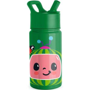 imageSimple Modern Kids Summit Water Bottle with Straw Lid  Blippi 14oz Stainless Steel Cup Insulated Tumbler for Toddlers School  Blippi SpaceCoComelon Watermelon