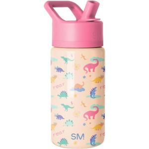 imageSimple Modern Kids Summit Water Bottle with Straw Lid  Blippi 14oz Stainless Steel Cup Insulated Tumbler for Toddlers School  Blippi SpaceDinosaura