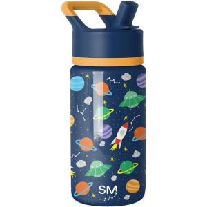 imageSimple Modern Kids Summit Water Bottle with Straw Lid  Blippi 14oz Stainless Steel Cup Insulated Tumbler for Toddlers School  Blippi SpaceOuter Space