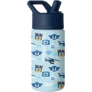 imageSimple Modern Kids Summit Water Bottle with Straw Lid  Blippi 14oz Stainless Steel Cup Insulated Tumbler for Toddlers School  Blippi SpacePaw Patrol Helicopter Chase