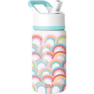 imageSimple Modern Kids Summit Water Bottle with Straw Lid  Blippi 14oz Stainless Steel Cup Insulated Tumbler for Toddlers School  Blippi SpaceRainbow Spark