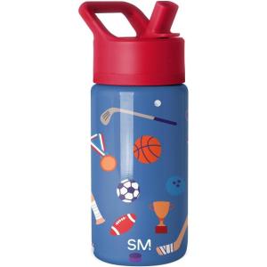 imageSimple Modern Kids Summit Water Bottle with Straw Lid  Blippi 14oz Stainless Steel Cup Insulated Tumbler for Toddlers School  Blippi SpaceSports Balls