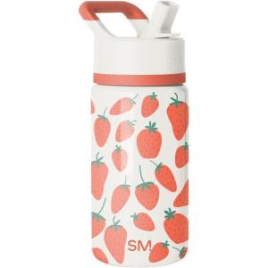 imageSimple Modern Kids Summit Water Bottle with Straw Lid  Blippi 14oz Stainless Steel Cup Insulated Tumbler for Toddlers School  Blippi SpaceStrawberries on Cream