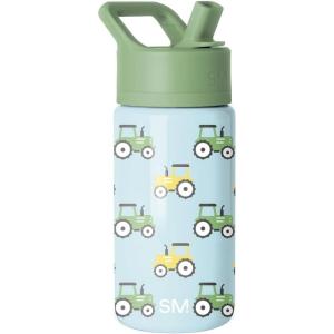 imageSimple Modern Kids Summit Water Bottle with Straw Lid  Blippi 14oz Stainless Steel Cup Insulated Tumbler for Toddlers School  Blippi SpaceTractor Fun