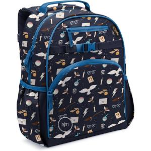 imageSimple Modern Medium Blippi Toddler Backpack for School Girls and Boys  Kindergarten Elementary Kids Backpack  Fletcher Collection  Kids  15quot tall  Blippi SpaceHarry Potter Magical Mashup