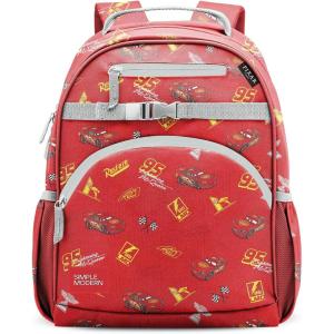 imageSimple Modern Medium Blippi Toddler Backpack for School Girls and Boys  Kindergarten Elementary Kids Backpack  Fletcher Collection  Kids  15quot tall  Blippi SpaceDisney Cars Lightning Speed
