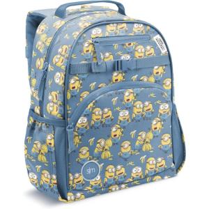 imageSimple Modern Medium Blippi Toddler Backpack for School Girls and Boys  Kindergarten Elementary Kids Backpack  Fletcher Collection  Kids  15quot tall  Blippi SpaceMinions Unite