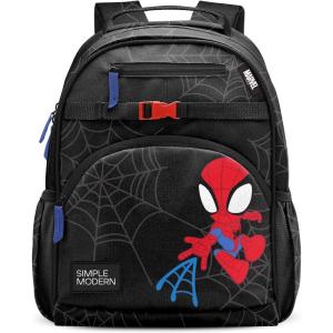 imageSimple Modern Medium Blippi Toddler Backpack for School Girls and Boys  Kindergarten Elementary Kids Backpack  Fletcher Collection  Kids  15quot tall  Blippi SpaceMarvel Spidey Kid