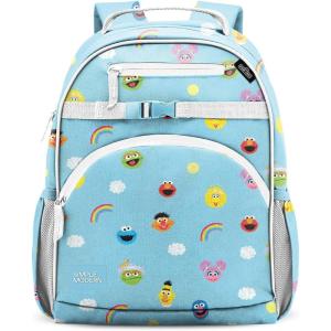 imageSimple Modern Medium Blippi Toddler Backpack for School Girls and Boys  Kindergarten Elementary Kids Backpack  Fletcher Collection  Kids  15quot tall  Blippi SpaceSesame Street Pals