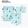 imageSimple Modern Disney Pixar Reusable Snack Bags for Kids Girls Boys  Food Safe BPA ampamp Phthalate Free Polyester Zip Pouches  Washable Sandwich Bag  Ellie Collection  3 pack  Pixar Mashup on BlueDisney Frozen Elsas Snowflake