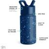 imageSimple Modern Kids Summit Water Bottle with Straw Lid  Disney Pixar Monsters Inc 18oz Stainless Steel Cup Insulated Tumbler for Boys Girls School  Dream TeamDisneyMickey Mouse Constellations