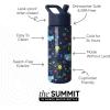 imageSimple Modern Kids Summit Water Bottle with Straw Lid  Disney Pixar Monsters Inc 18oz Stainless Steel Cup Insulated Tumbler for Boys Girls School  Dream TeamDisneyPixar Monsters Inc Dream Team