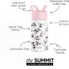 imageSimple Modern Kids Summit Water Bottle with Straw Lid  Disney Pixar Monsters Inc 18oz Stainless Steel Cup Insulated Tumbler for Boys Girls School  Dream TeamDisneyMinnie Mouse Retro