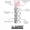 imageSimple Modern Kids Summit Water Bottle with Straw Lid  Disney Pixar Monsters Inc 18oz Stainless Steel Cup Insulated Tumbler for Boys Girls School  Dream TeamDisneyMinnie Mouse Retro